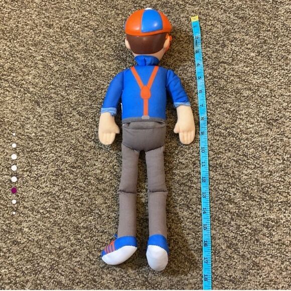 Blippi My Buddy Plush Blue and Orange Stuffed Doll with Glasses - Picture 3 of 4
